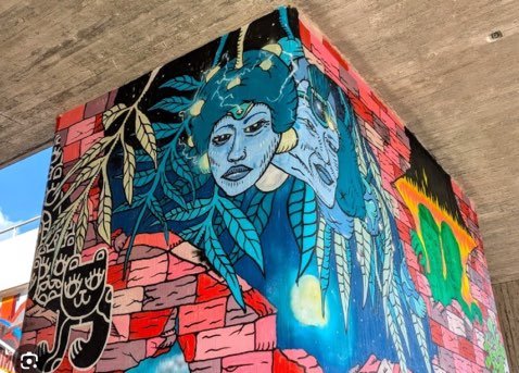 Graffititeos Itä-Pasilassa